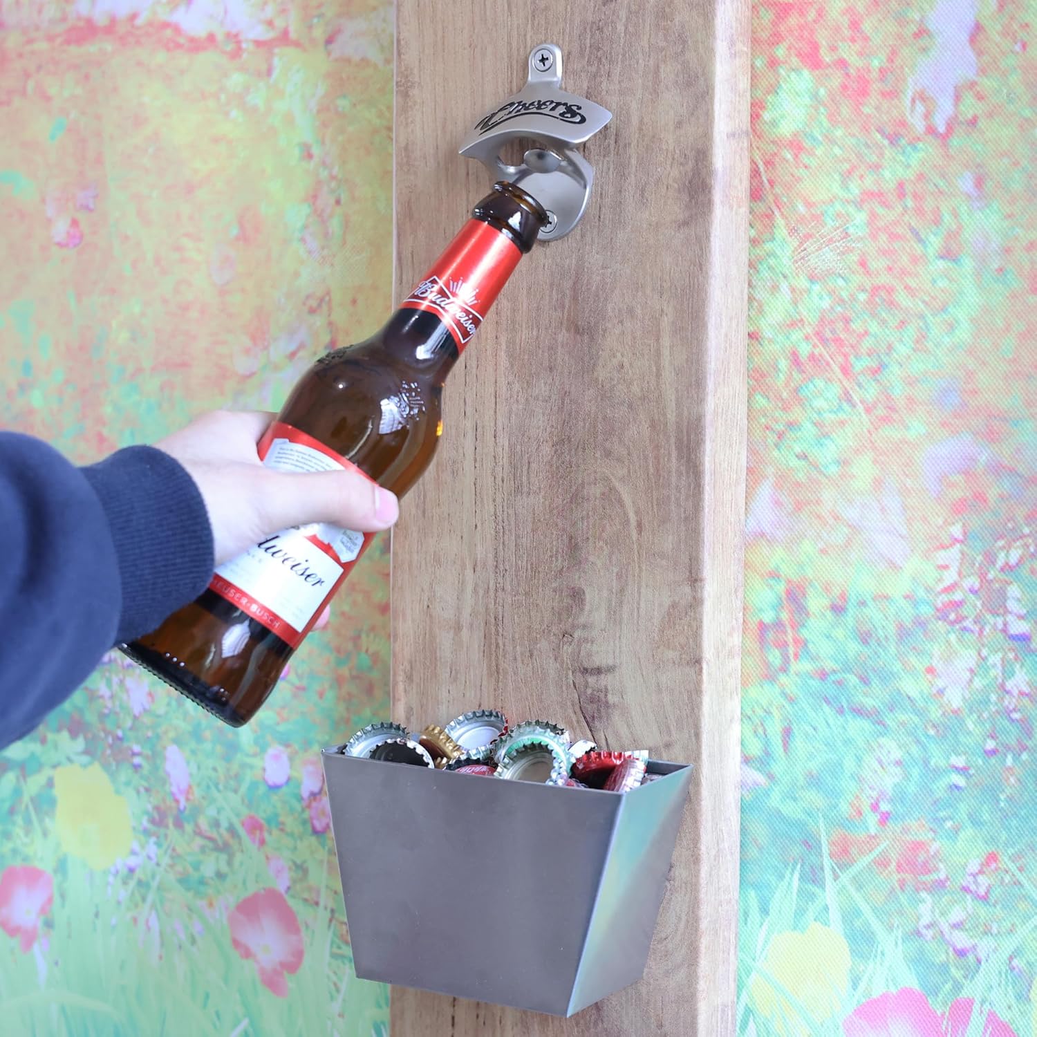 Sturdy Stainless Steel 12-Piece Set Wall-Mounted Bottle Opener