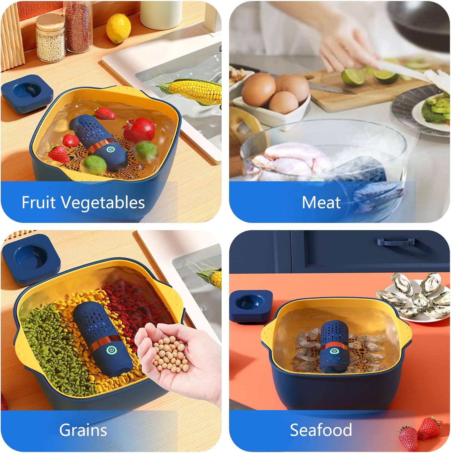 3000mAh Veggie Cleaner with OH-ion Purification Technology