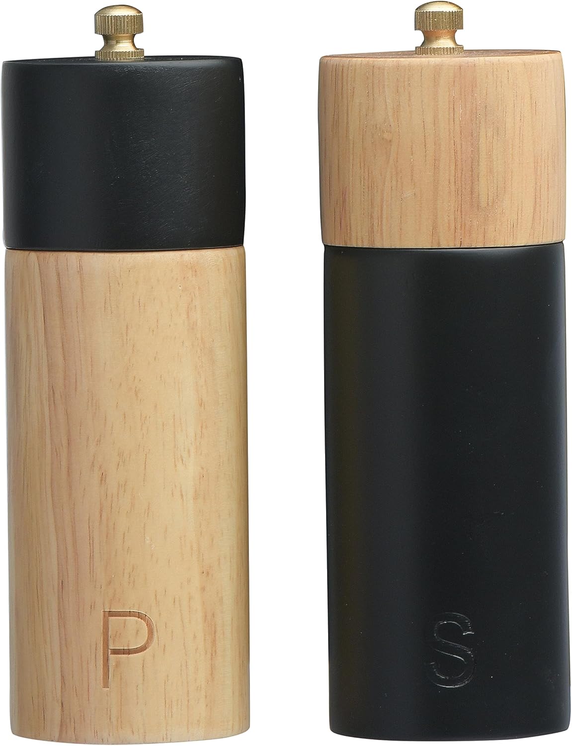 Modern Two-Tone Salt Pepper Mills