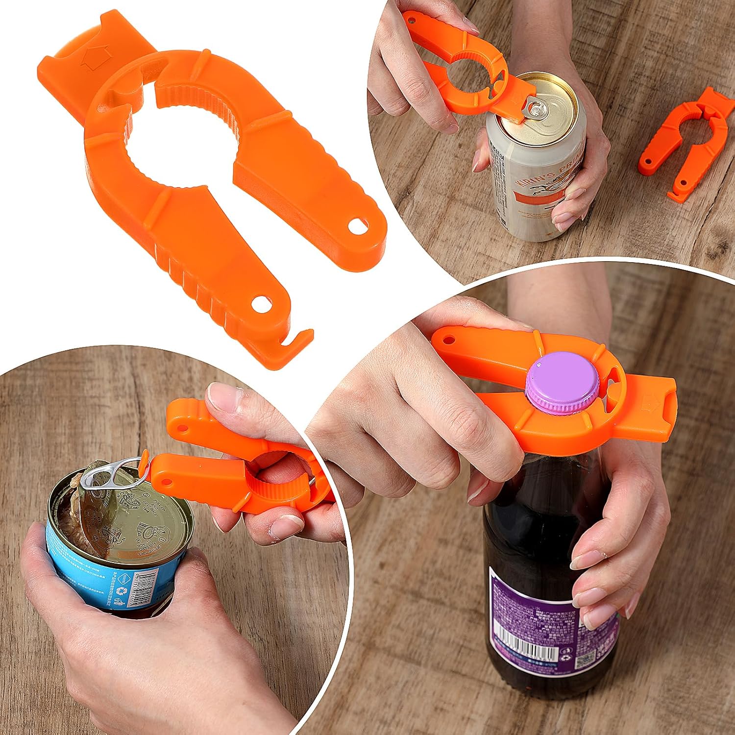 4-Piece 3-in-1 Jar Lid Opener Set for Seniors