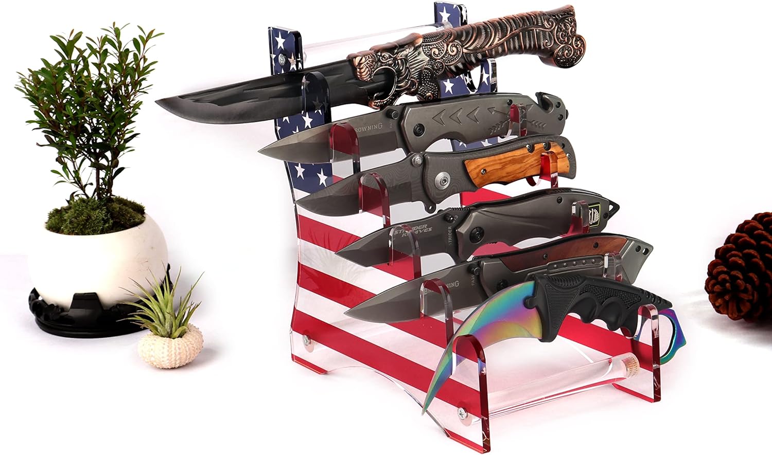 6-Knife Acrylic Display Stand