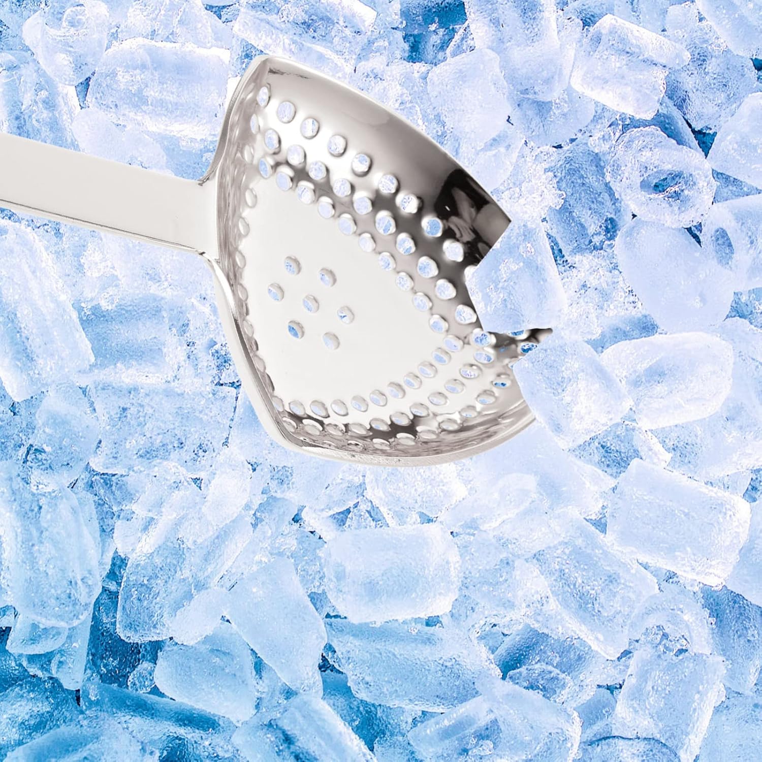 Hemoton Stainless Steel Cocktail Strainer - Bar Kitchen Essential