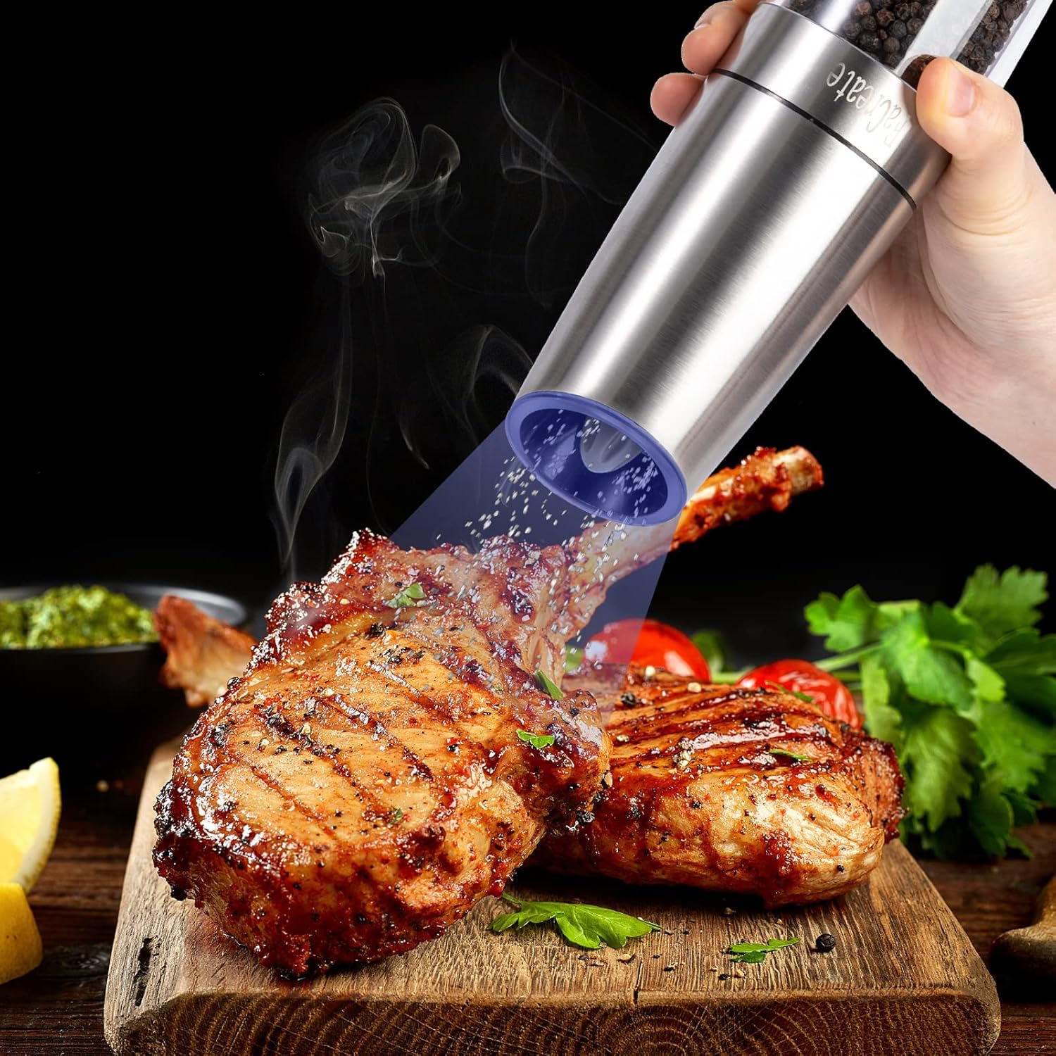 Gravity Electric Salt and Pepper Grinder Set