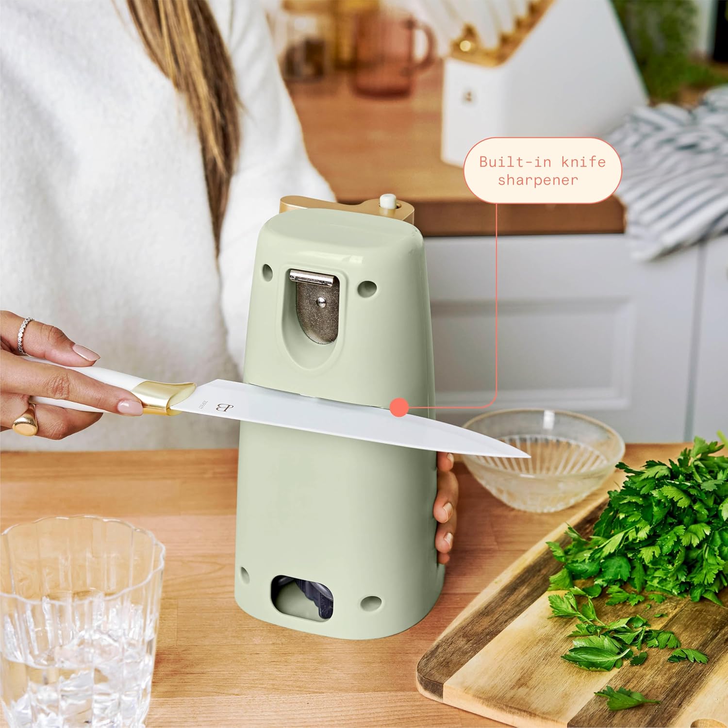 Electric Can Opener with Stainless Steel Blade