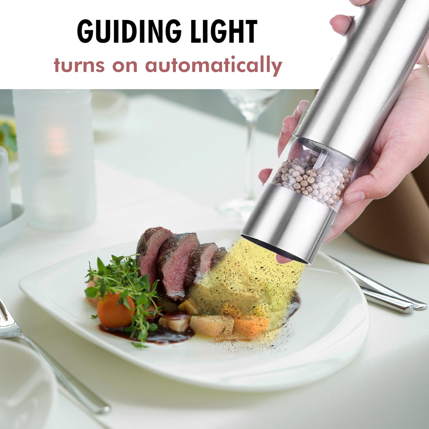 Strong Salt and Pepper Compact Design Stainless Steel