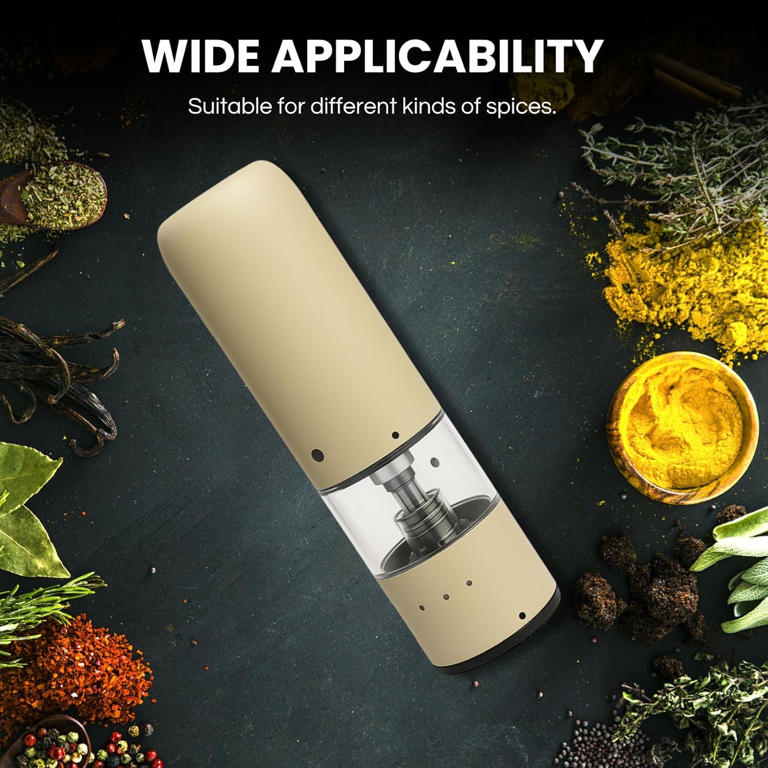 Adjustable and Rechargeable Electric Salt and Pepper Generator Set