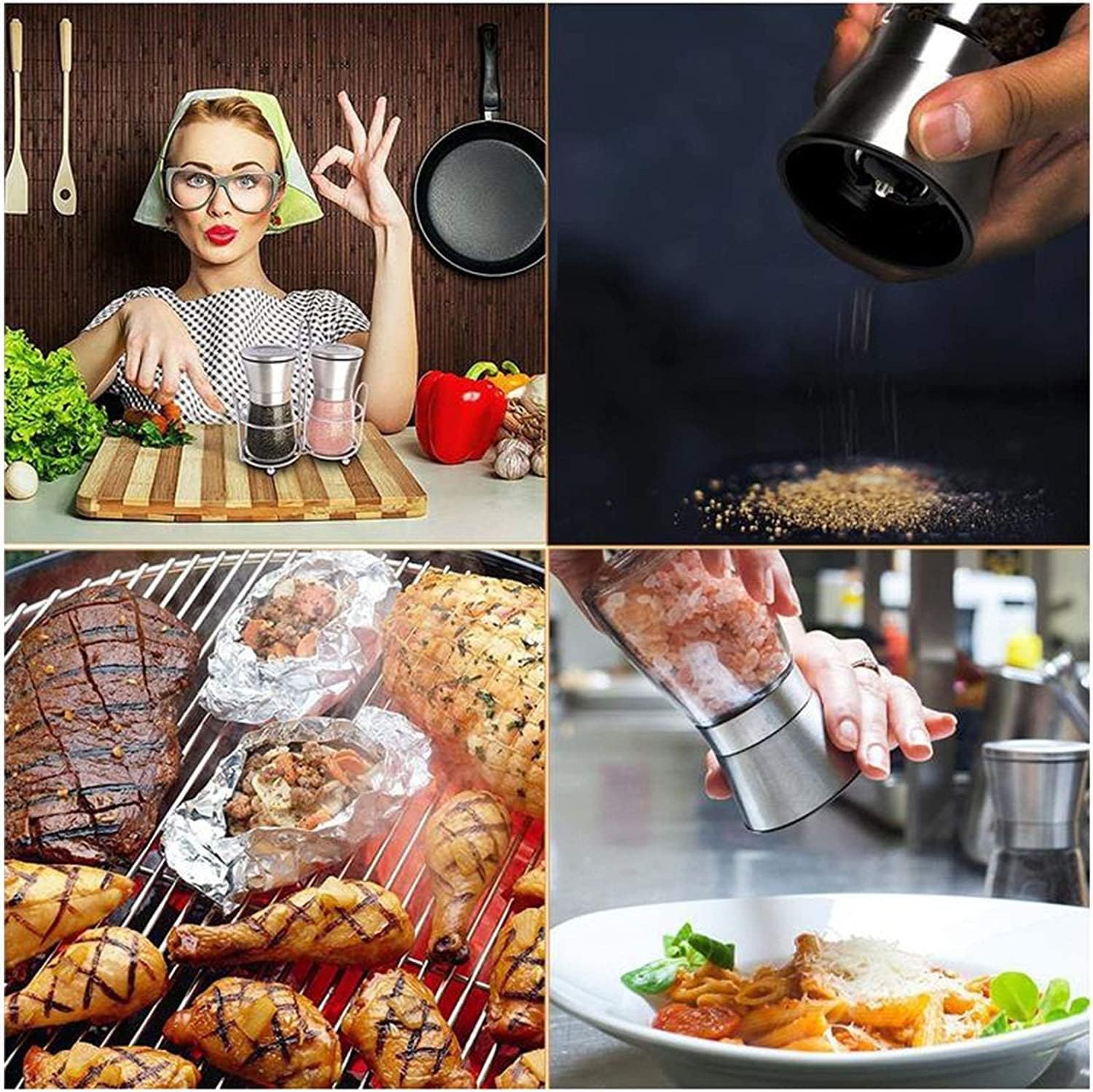 SEFAX Salt and Pepper Grinder Set