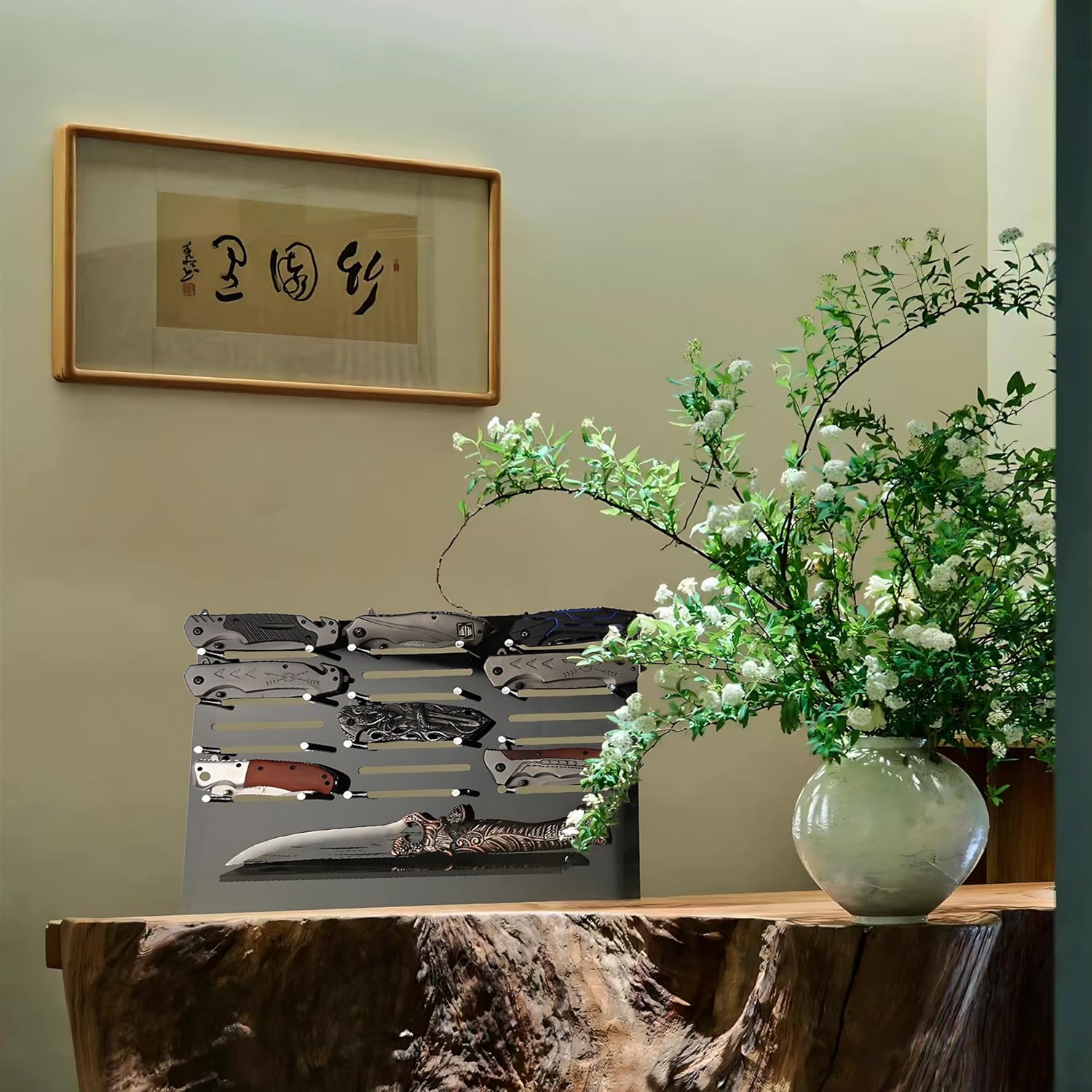 13 Knives Display Organizer Acrylic Storage Rack