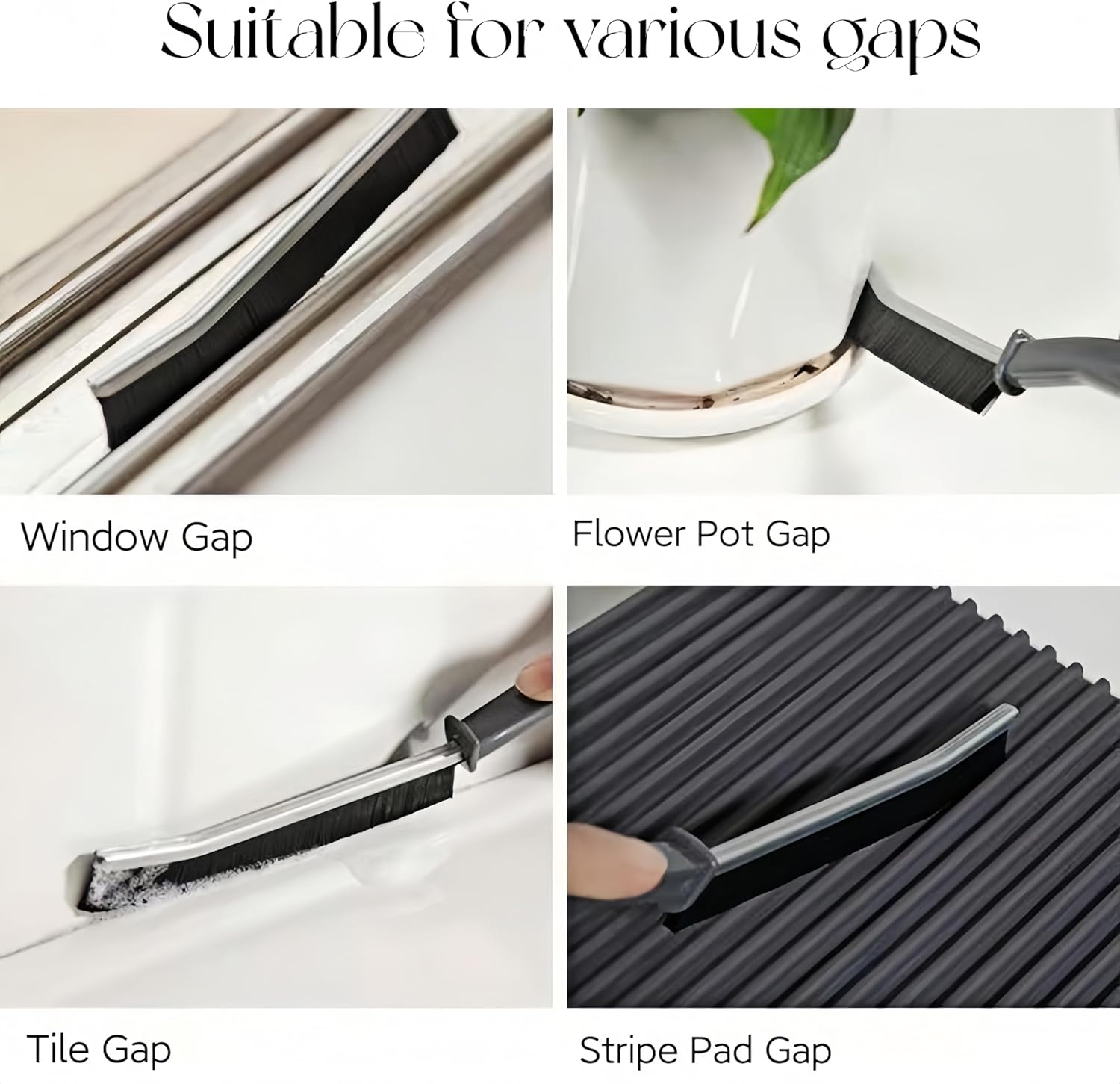 Guardian of Gaps 2-Pack Crevice Cleaning brushes for Easy Maintenance