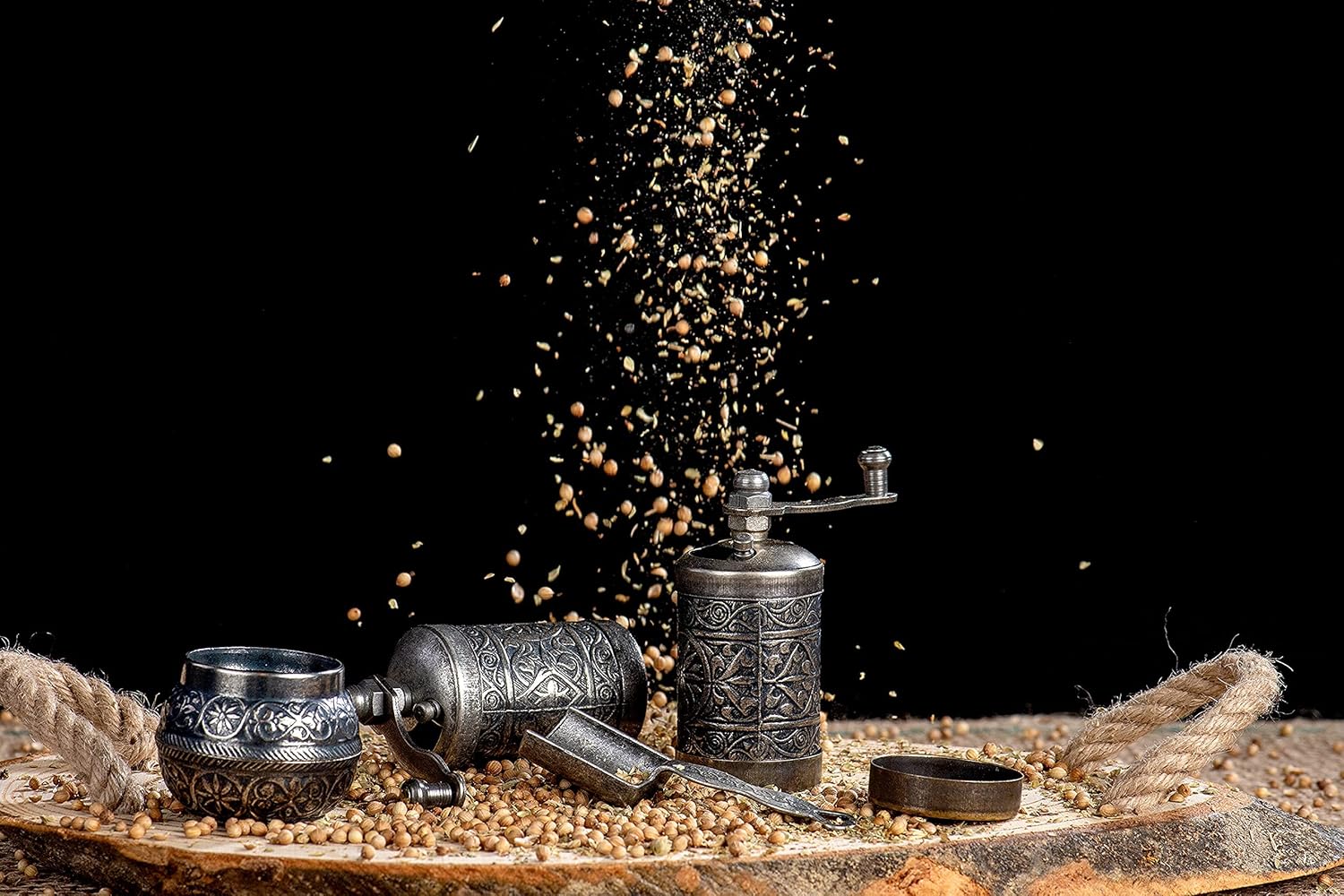 Unlock Flavor with the MOOGCO Pepper Grinder Mill Dark Silver