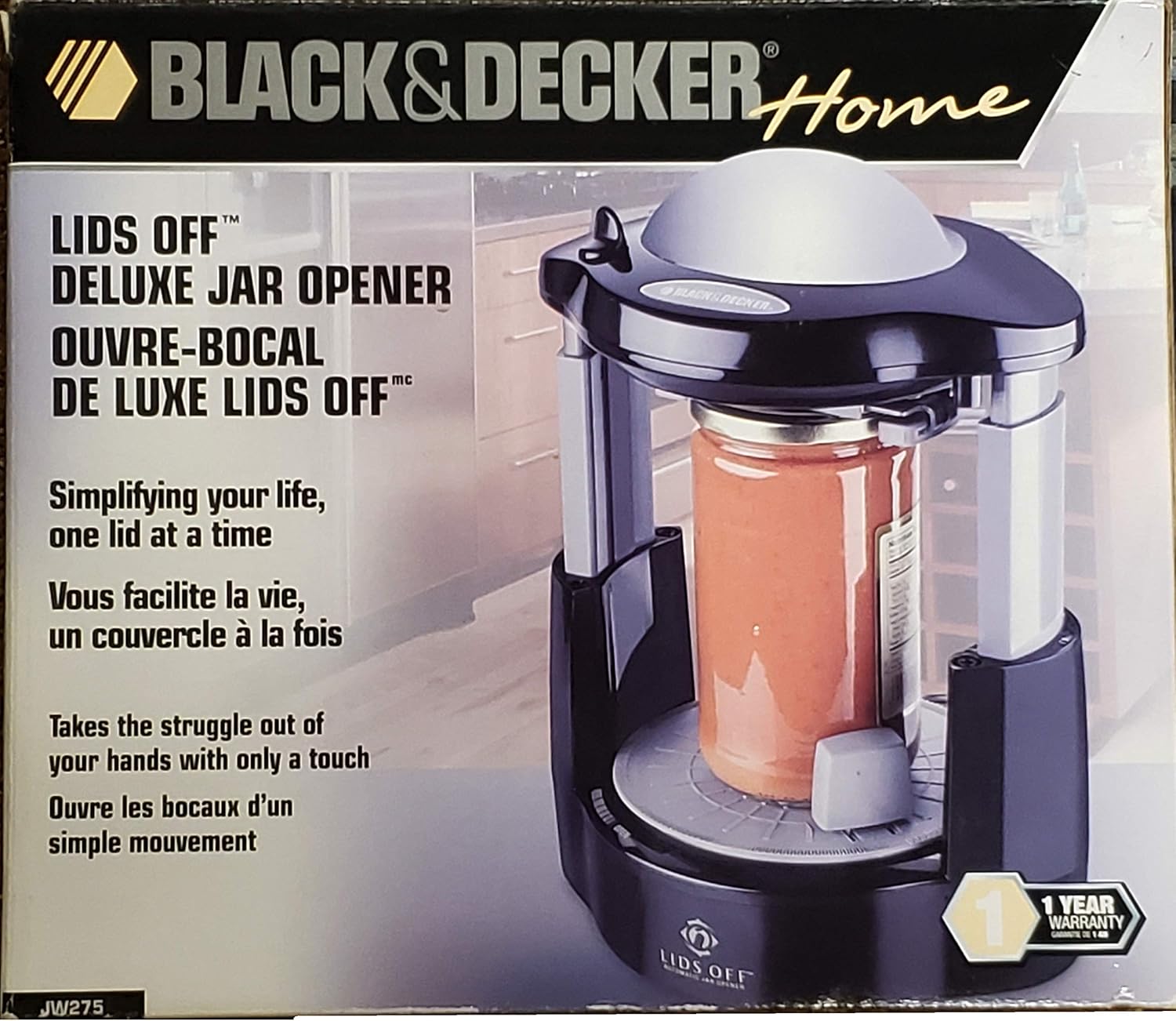 BlackDecker lids-off jar opener Pro 270W 275FA